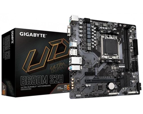 PLACA BASE GIGABYTE B650M S2H 2xDDR5 AM5 DP, HDMI, D-Sub (Espera 4 dias)